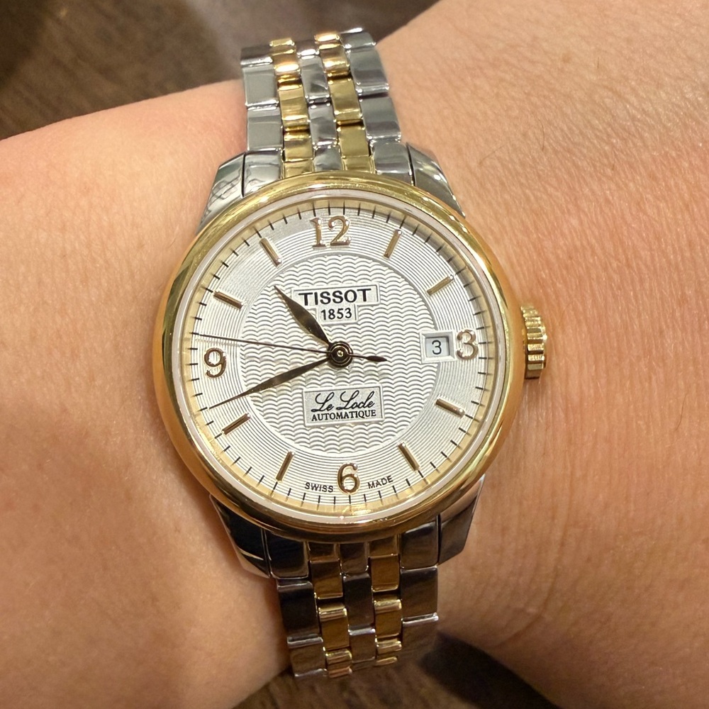 Tissot Two-Tone Gold and Silver Watch